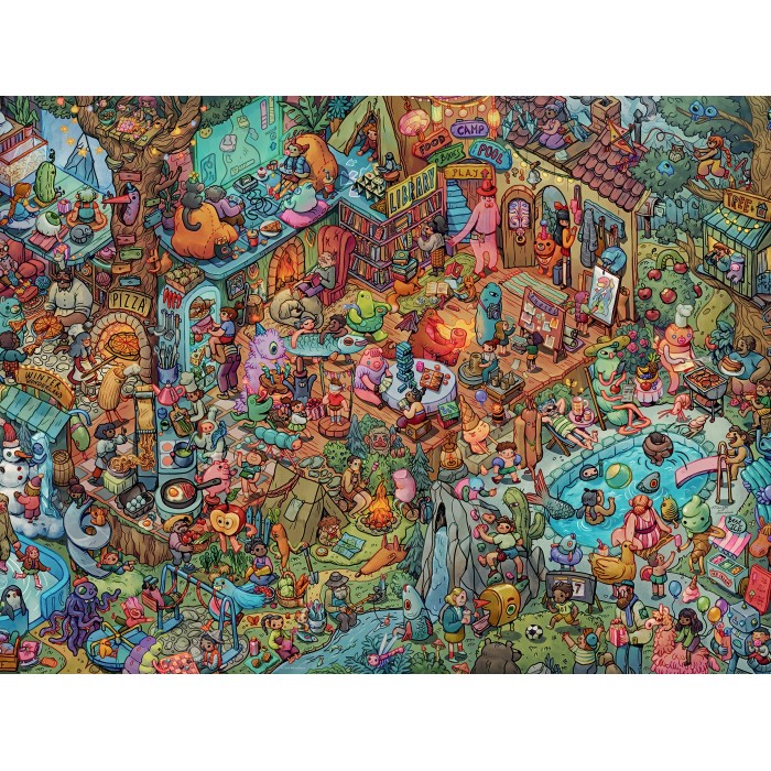 Puzzle Cartoon Triangular - Fun With Friends