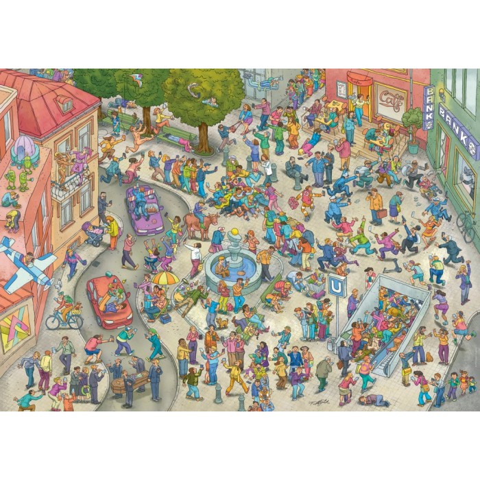 Puzzle Cartoon Triangular - Mobile Zombies