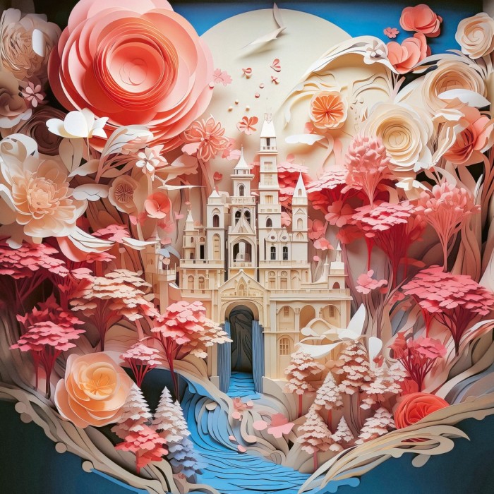 Kvadratne puzzle - Paper Like - White Castle