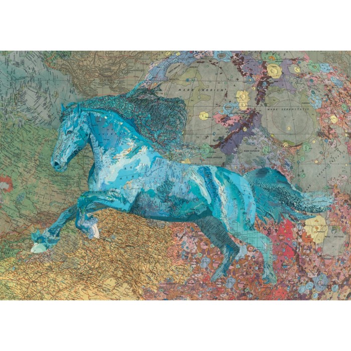Puzzle Map Art - Map Horse