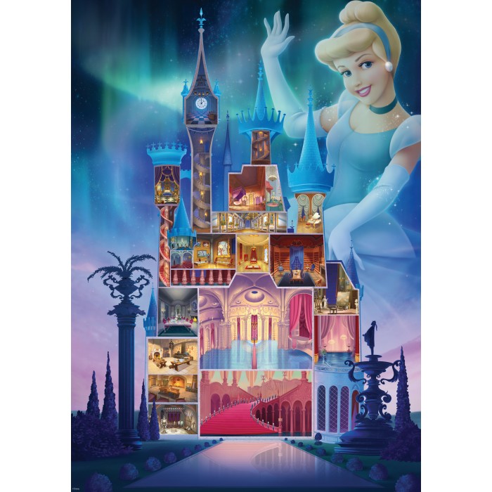 Puzzle Cendrillon Château Disney