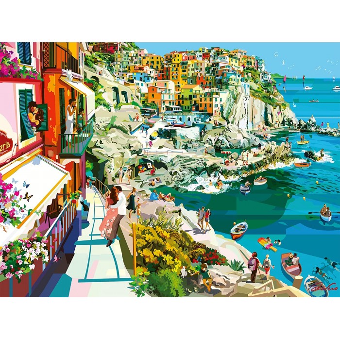 Puzzle Romance in Cinque Terre
