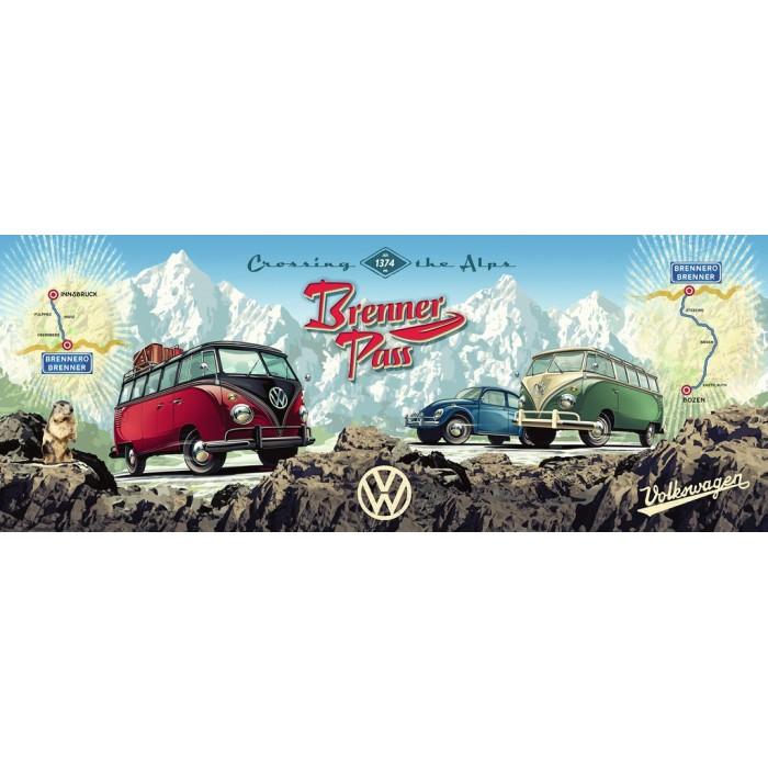 Puzzle VW Bullijem preko Brennera