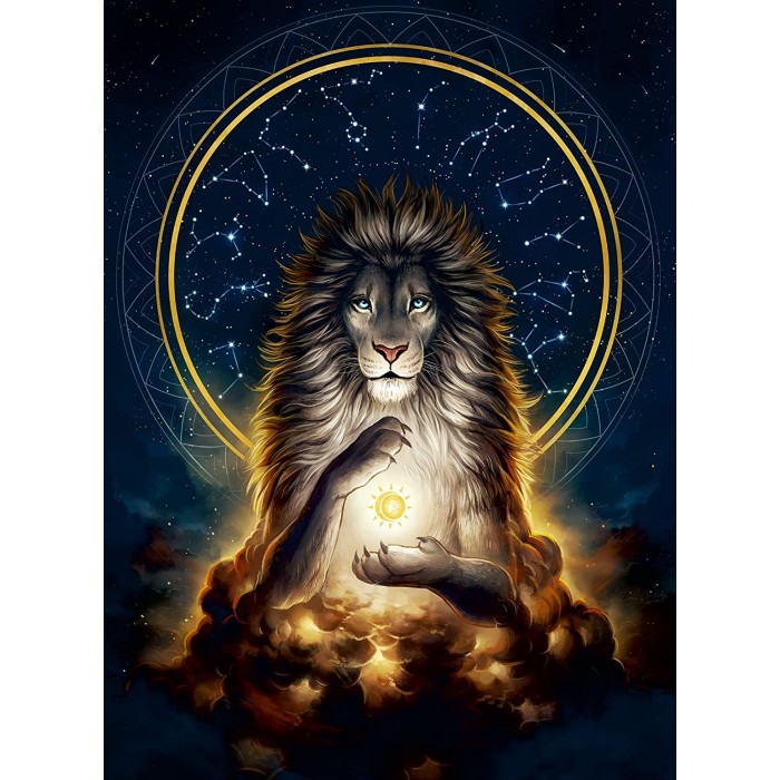 Puzzle Sjajni lav - Glow in the Dark