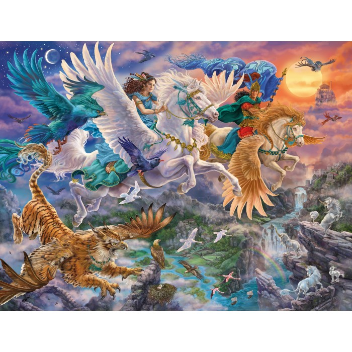 Puzzle Na Pegazu kroz zrak