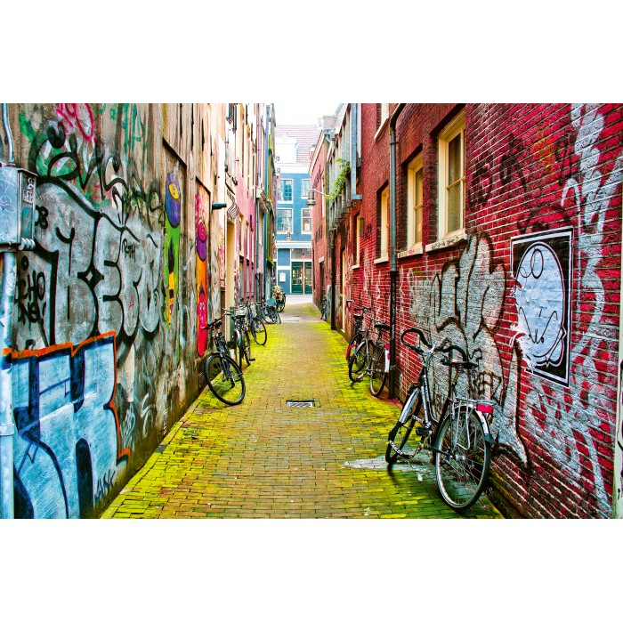 Puzzle Street Art in Amsterdam