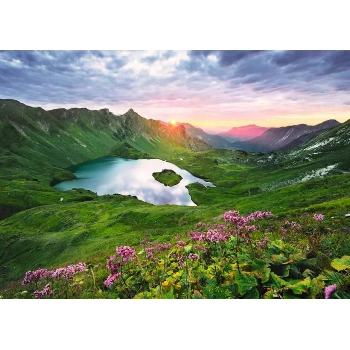 Puzzle Deutschland Collection - Planinsko jezero Allgäu