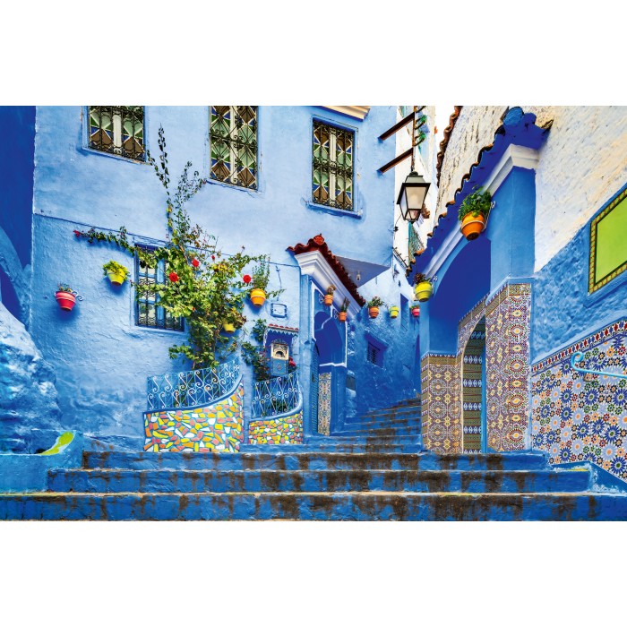 Puzzle Maroko u plavom