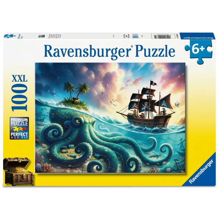 Puzzle XXL dijelovi - Blago krakena