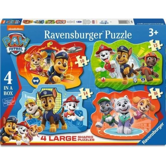 4 progresivne puzzle - Paw Patrol