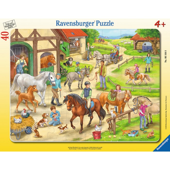Puzzle s okvirom - Na konjskoj farmi
