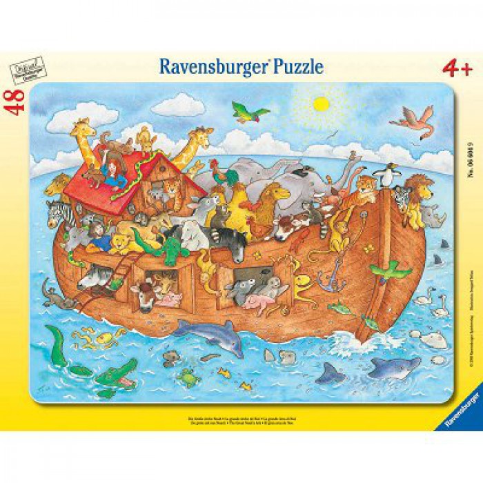 Puzzle s okvirom 48 dijelova - Noina arka