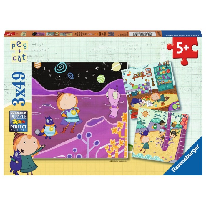 3 puzzle - Peg + Cat