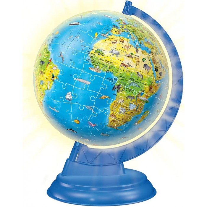 3D puzzle - Globus karta svijeta na njemačkom