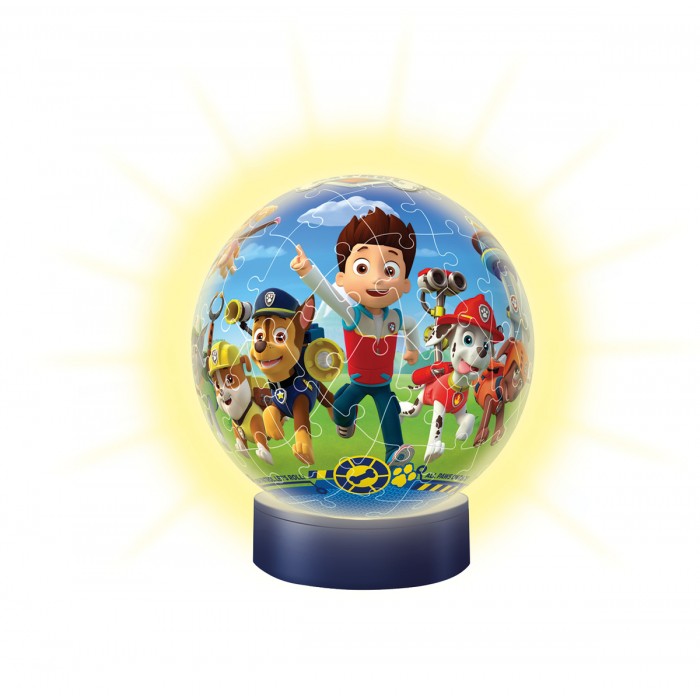 3D puzzle s LED-om - Paw Patrol