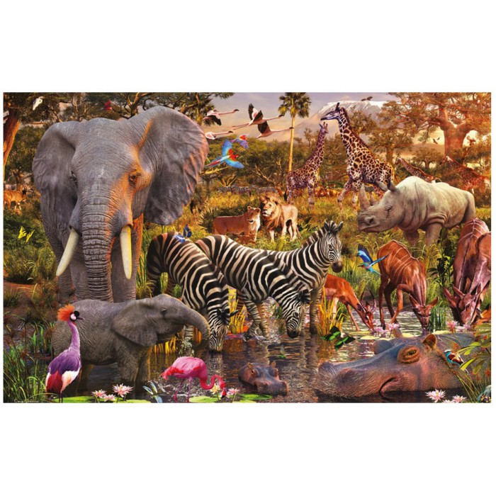 Puzzle Afrički životinjski svijet