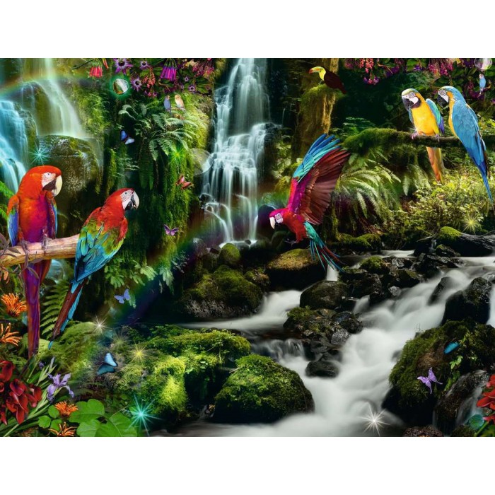 Puzzle Parrots in the Jungle
