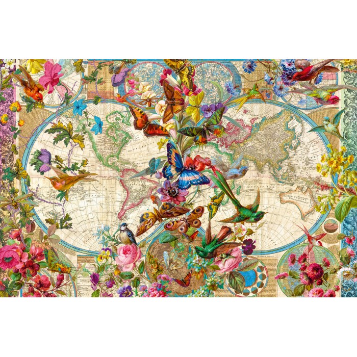 Puzzle Fauna and Flora Map