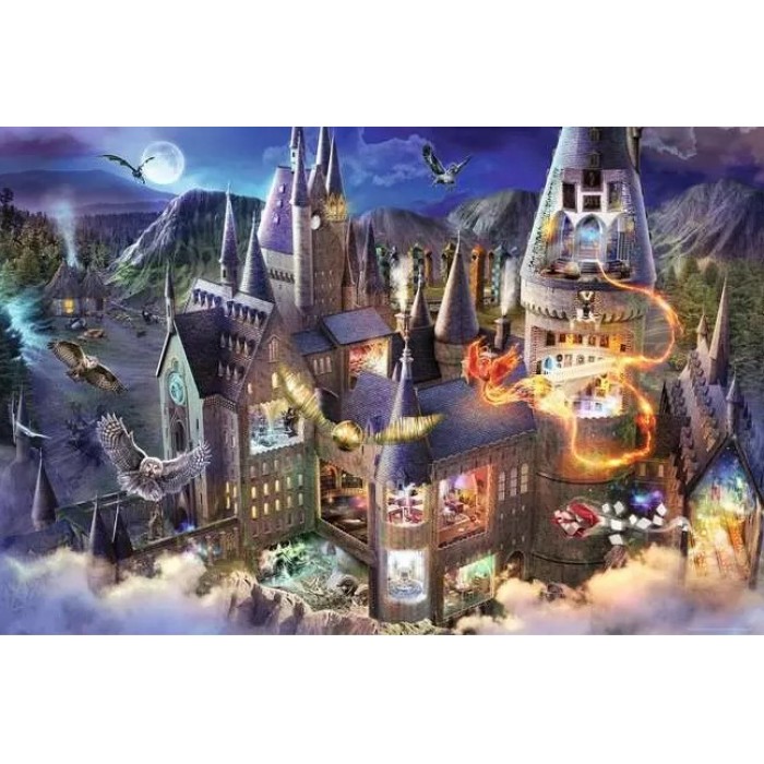 Puzzle Pogled na dvorac Hogwarts / Harry Potter