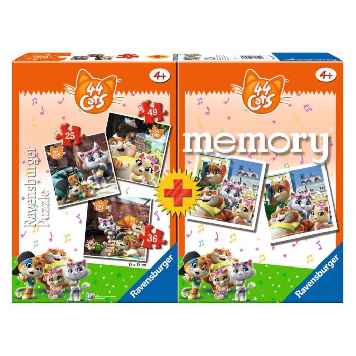 3 puzzle + Memory - 44 Cats