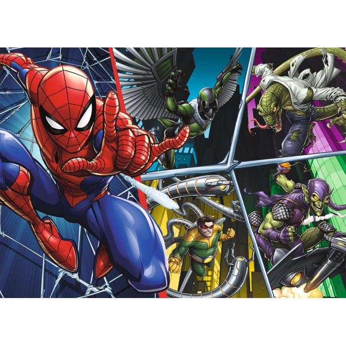 Puzzle Spider-Man Against the Villains