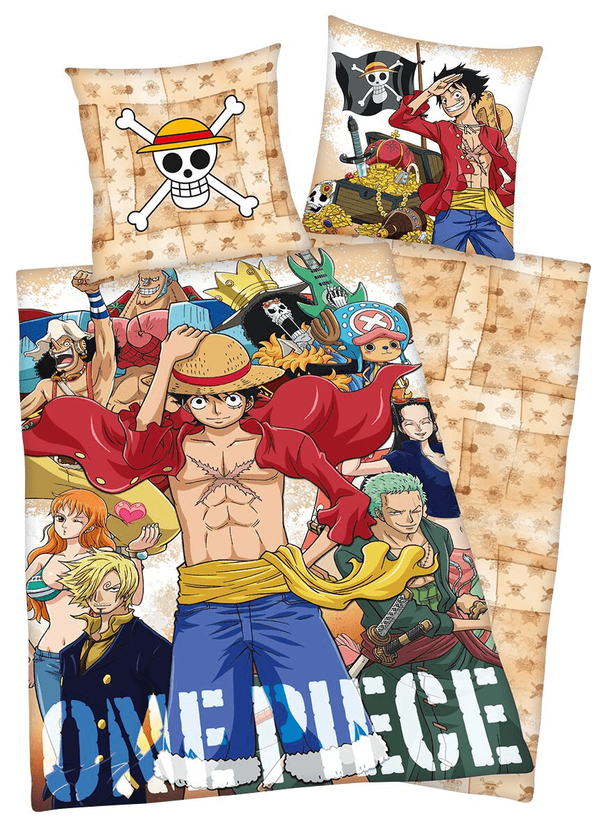 One Piece - Obostrana posteljina (Renforcé) - 80 x 80 / 135 x 200 cm