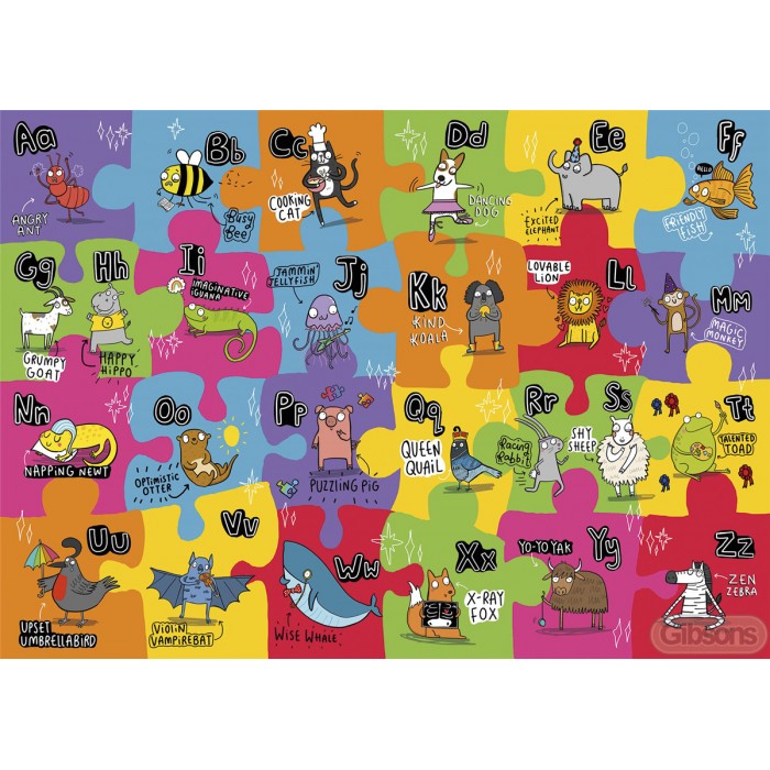 Puzzle XXL dijelovi - The Unusual Alphabet