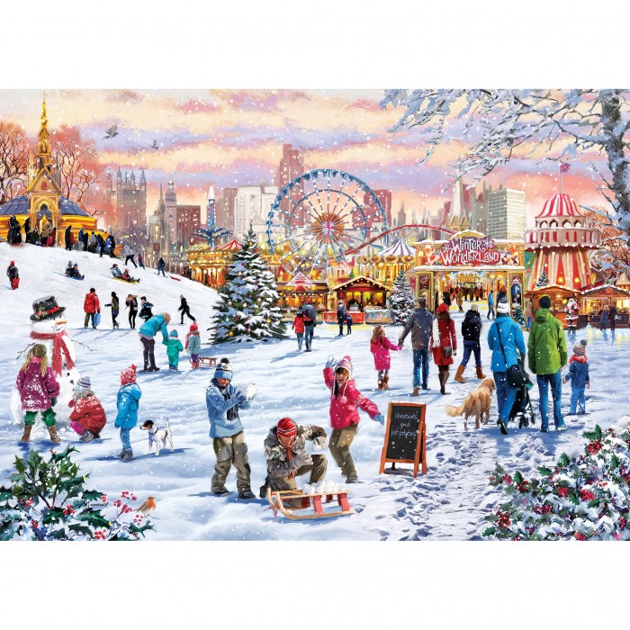 Puzzle Snijeg u Hyde Parku