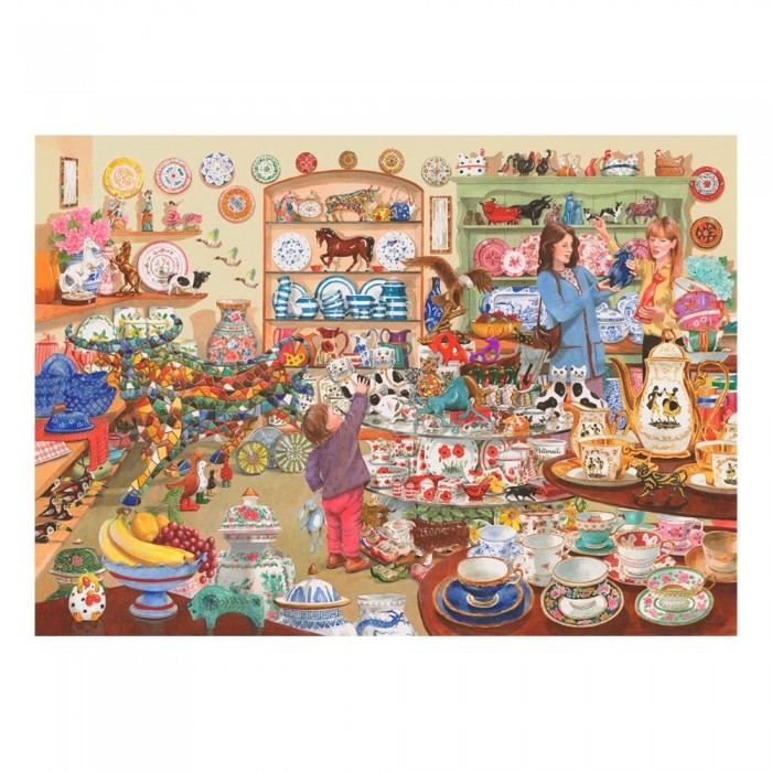 Puzzle Bikovi u prodavnici porculana