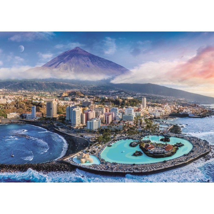 Puzzle View of Tenerife. Spain