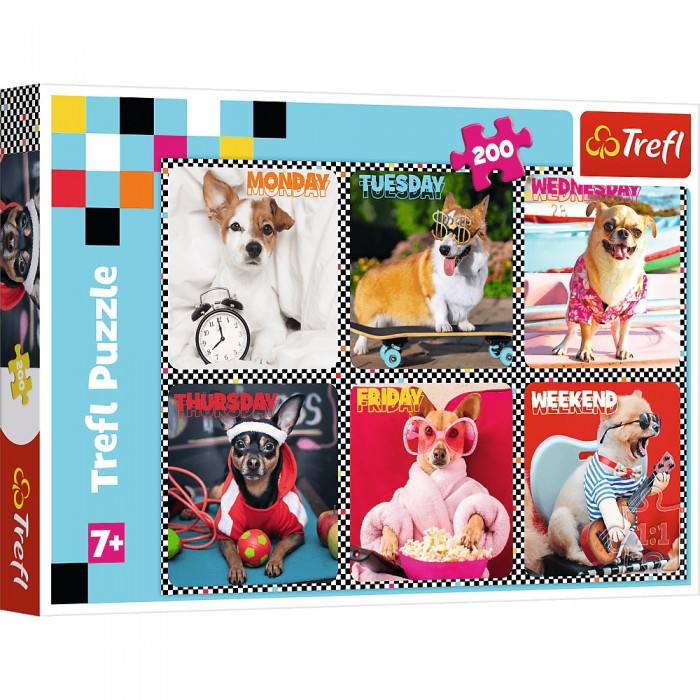 Puzzle Cheerful Dogs