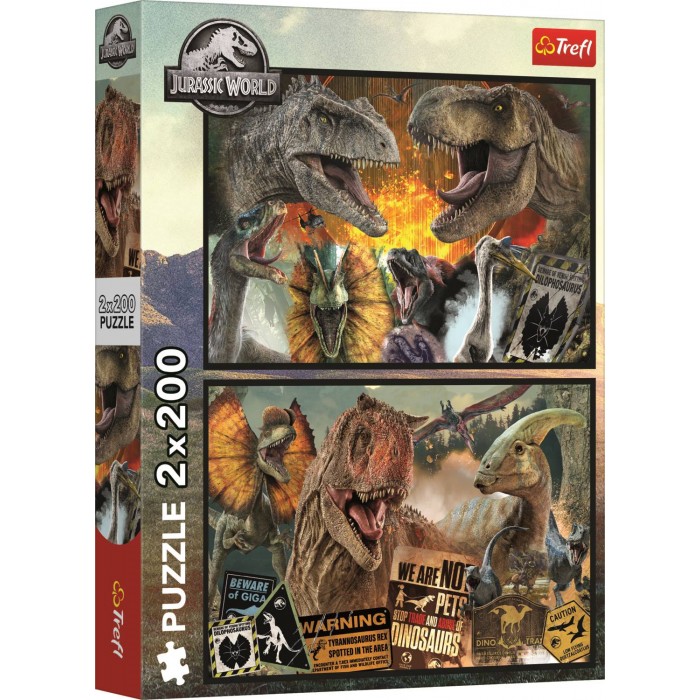 2 puzzle - Prehistoric world - Universal Jurrasic World