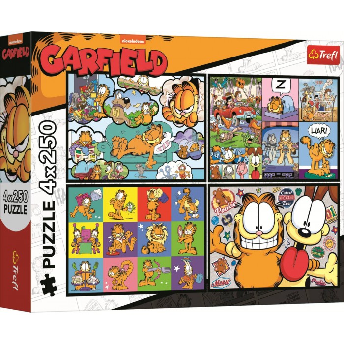 4 puzzle - Garfield ne voli ponedjeljke - Garfield