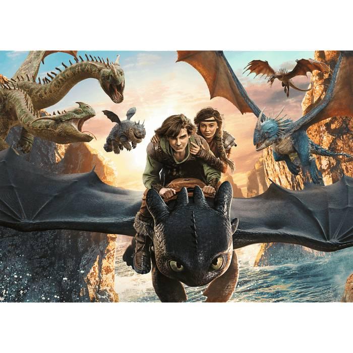 Puzzle Toothless and Friends - Dragons