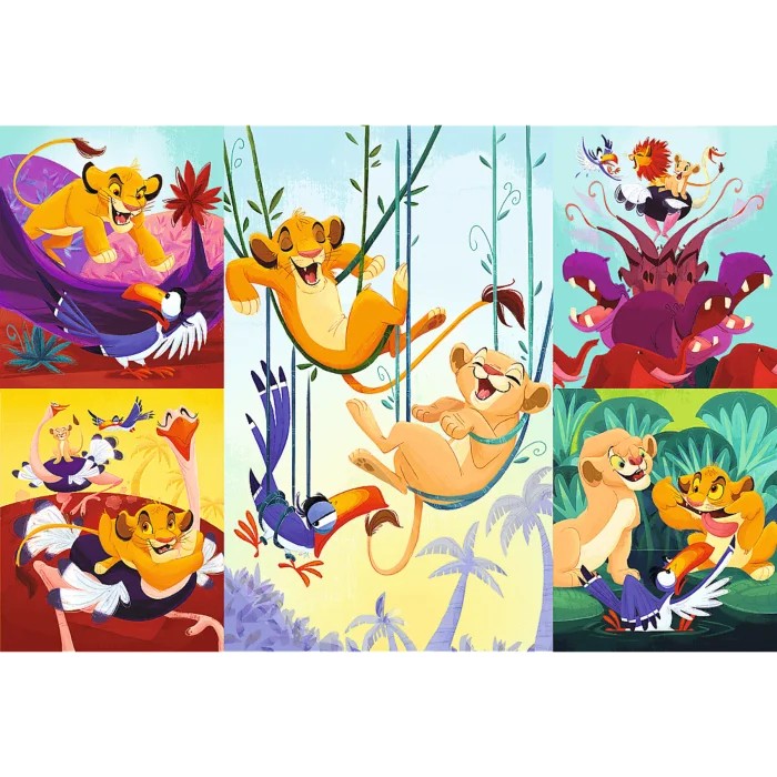 Puzzle Hrabri Kralj lavova