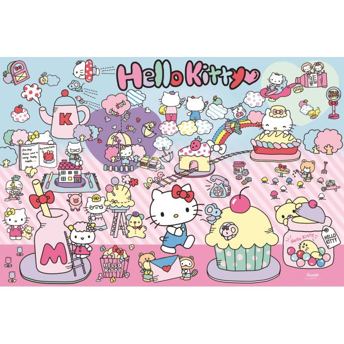 Puzzle XXL Pieces - Explore the world of Hello Kitty - Hello Kitty