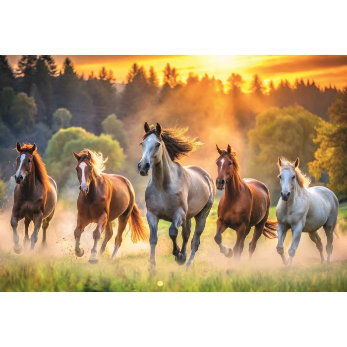Puzzle Wild horses