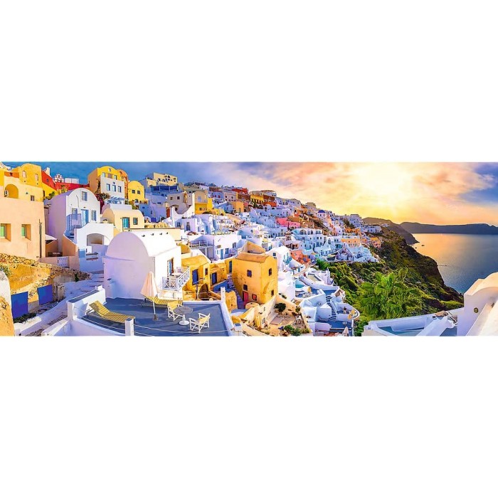 Puzzle Sunset in Santorini, Greece