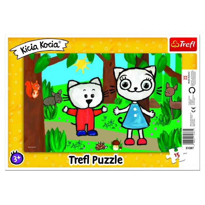 Puzzle s okvirom - Kittykit in the Forest