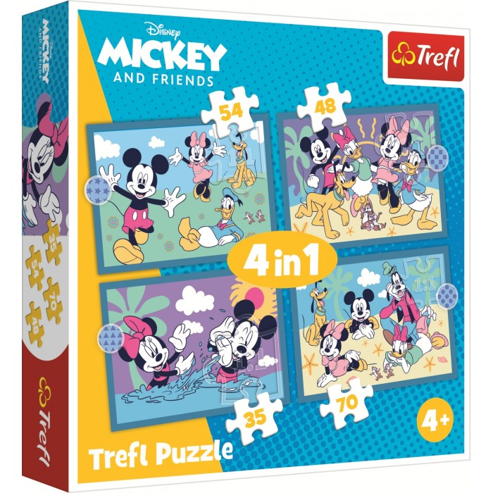 4 puzzle - Funny Happenings Of Mickey Mouse