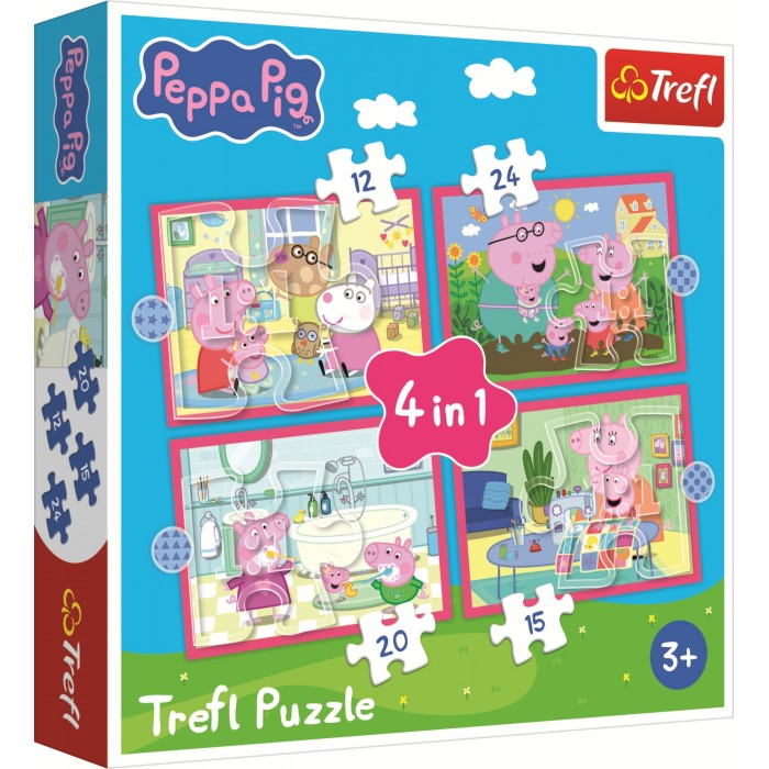 4 puzzle - Peppa Loves Adventures