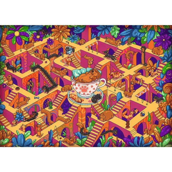 Puzzle The Impossible Maze - Sretni jazavčari