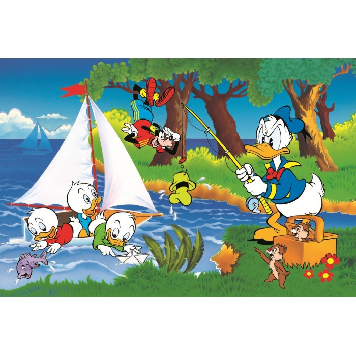 Puzzle 40th anniversary Trefl - Lakeside adventure - Disney Standard Characters