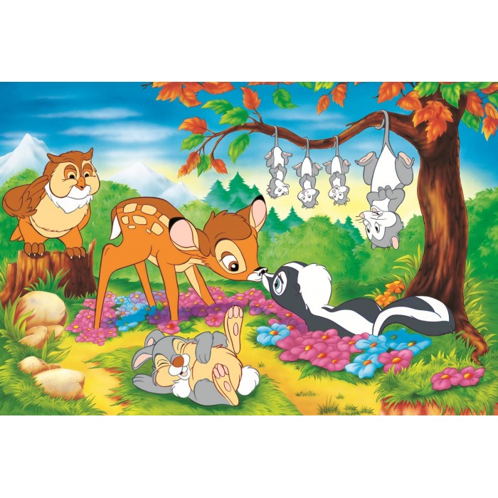 Puzzle 40th anniversary Trefl - Bambi and forest friends - Disney Bambi