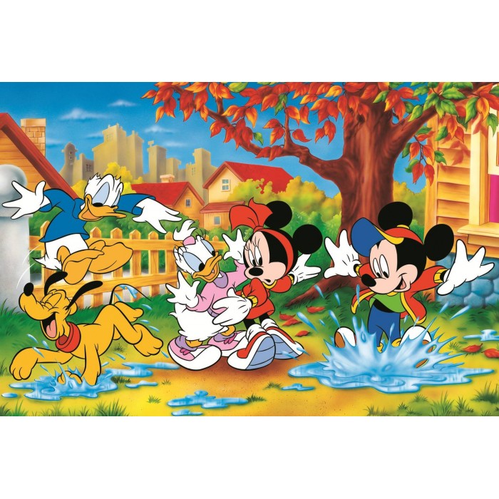 Puzzle 40th anniversary Trefl - Playing in puddles - Disney Mickey Mouse and Friends