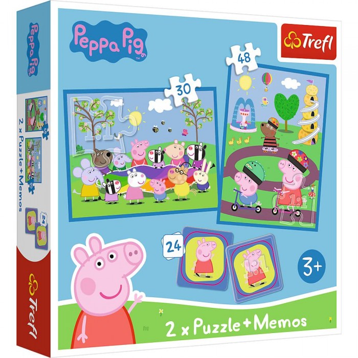 2 puzzle - Sretni trenuci s Peppa Pig
