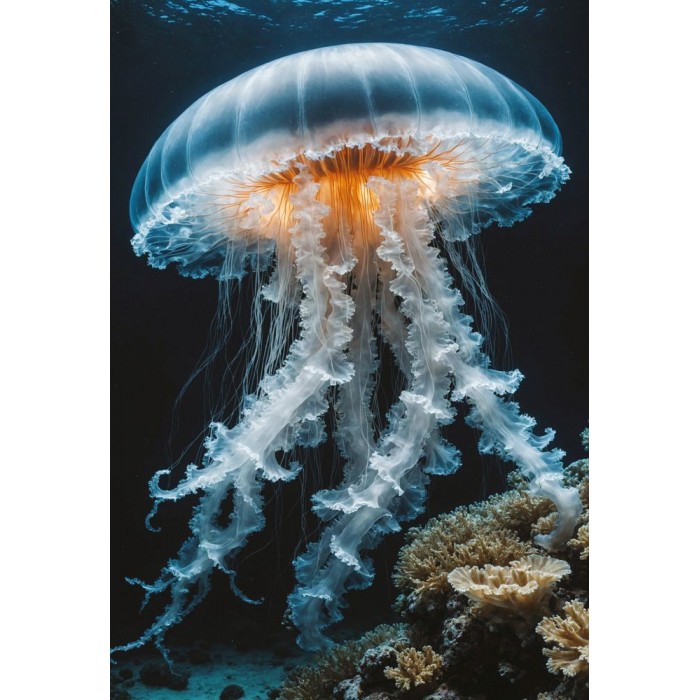 Puzzle Colourful Nature - Jellyfish
