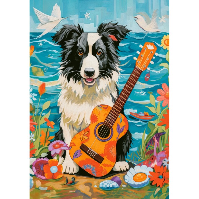 Puzzle Collie, gitara i more