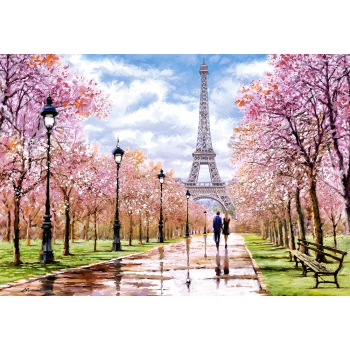 Puzzle Romantična šetnja Parizom