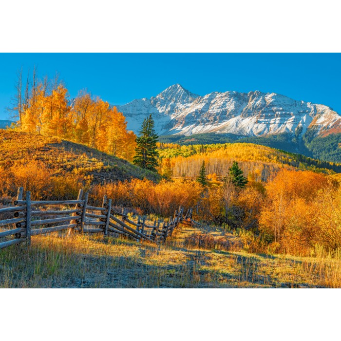 Puzzle View Of Wilson Peak In Autumn, USA